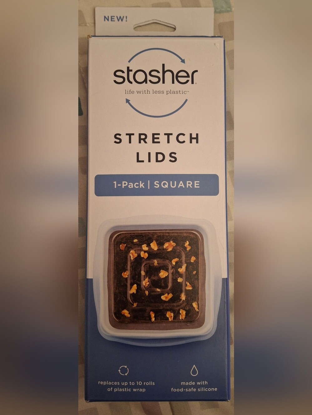 Stasher Stretch Lids 1 Pack - Square Or Rectangle Available Price Is For ONE